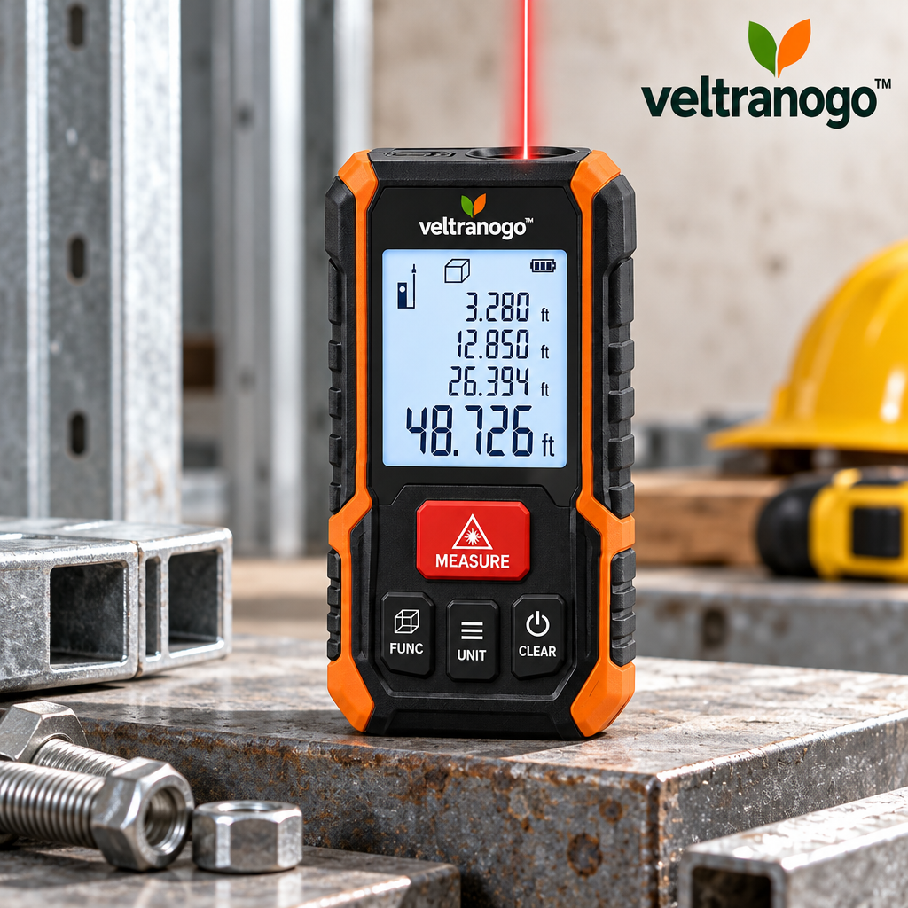 Veltranogo™ Digital Laser Distance Meter with High Accuracy Measurement & Smart LCD Display