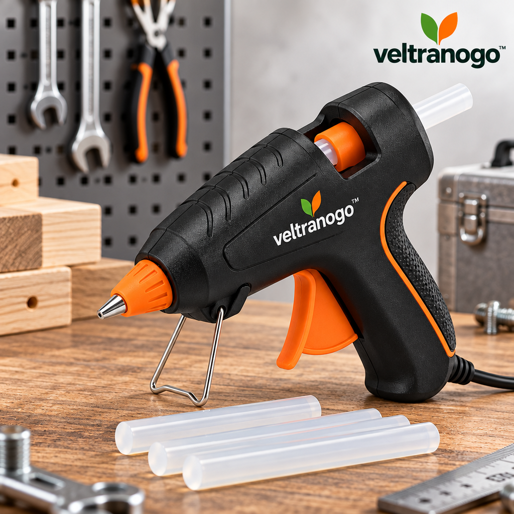 Veltranogo™ Mini Hot Glue Gun, Fast Heating Craft Glue Gun with Anti-Drip Nozzle & Comfort Grip for DIY Projects