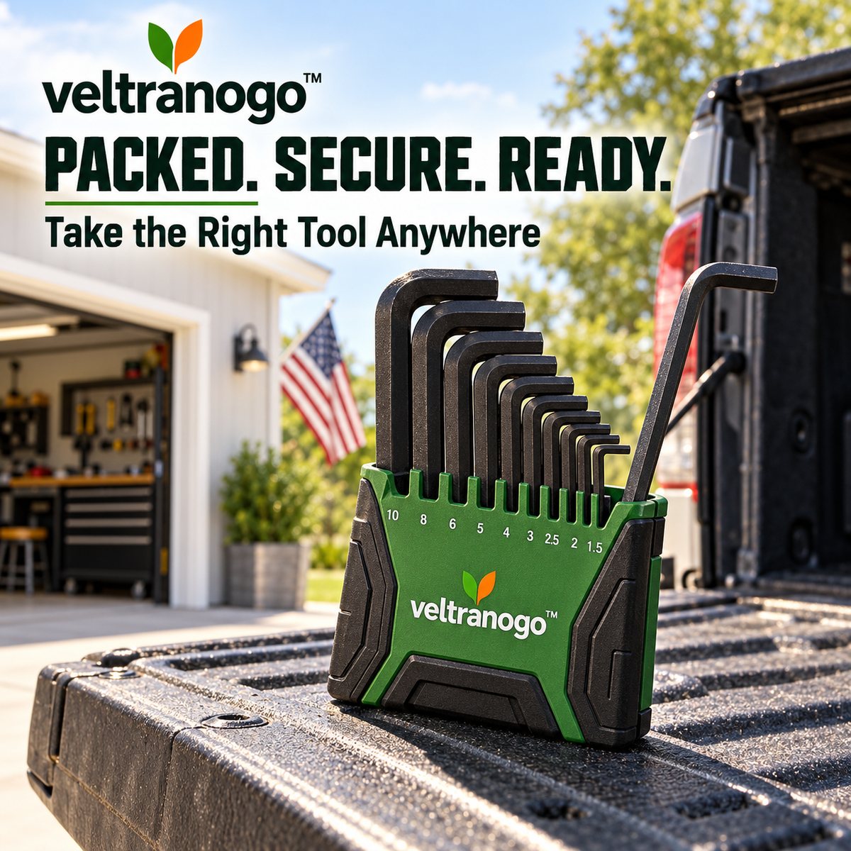 Veltranogo™ Professional Hex Key Set, Hardened Alloy Steel L-Wrench Kit for Repair & DIY