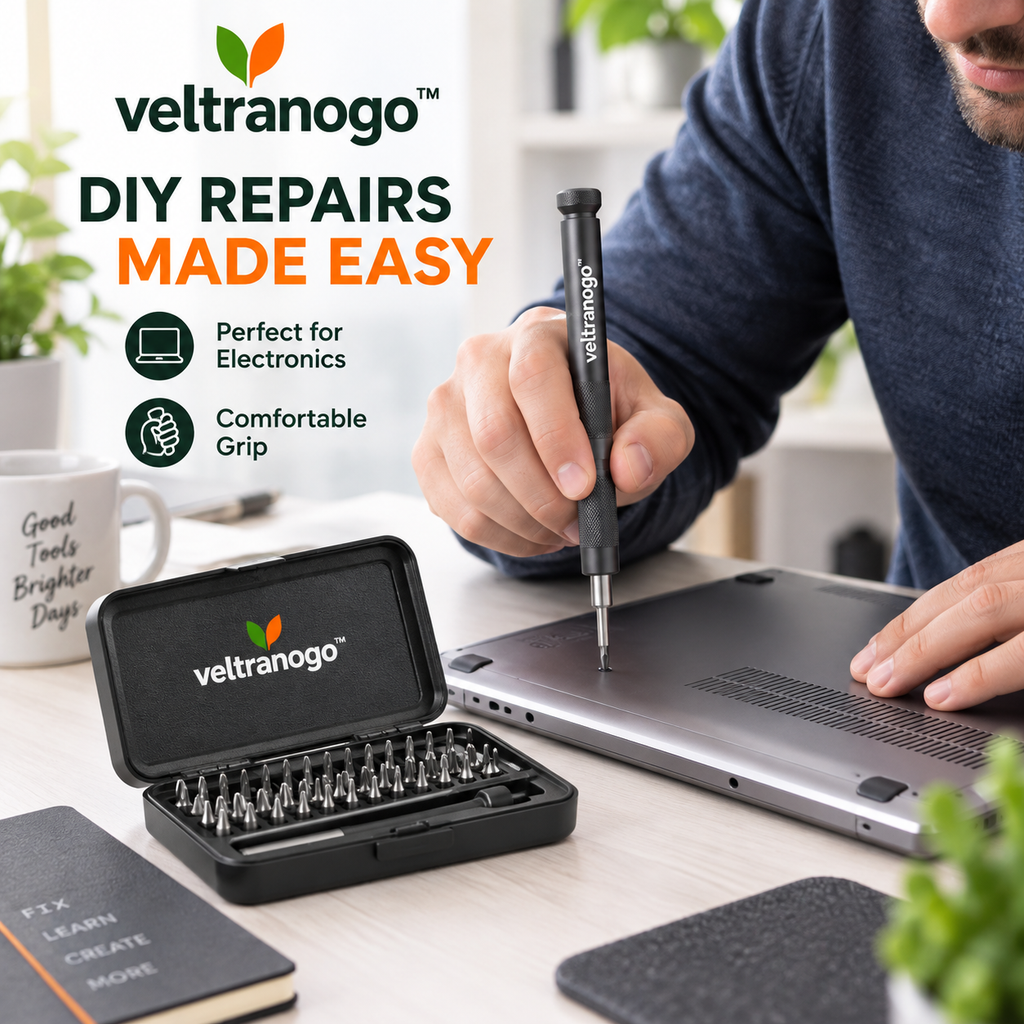 Veltranogo™ Magnetic Screwdriver Set with Precision Bits & Portable Storage Case