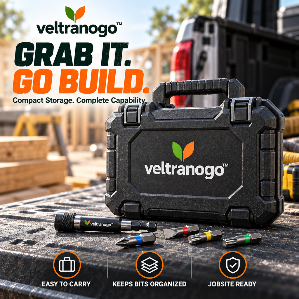 Veltranogo™ Professional Impact Bit Set, Multi-Size Hex Shank Drill & Screwdriver Bit Kit