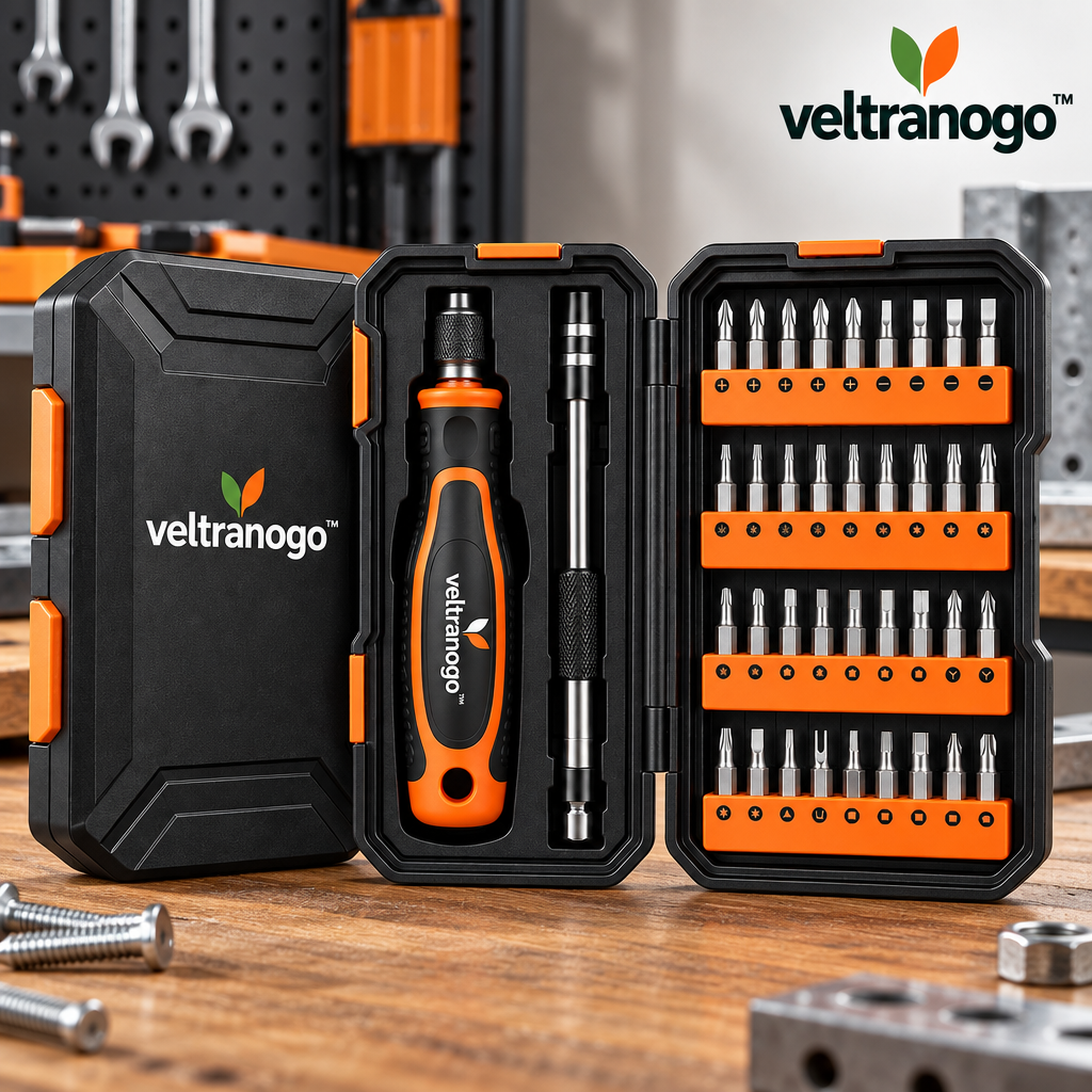 Veltranogo™ Magnetic Screwdriver Set with Precision Bits & Portable Storage Case